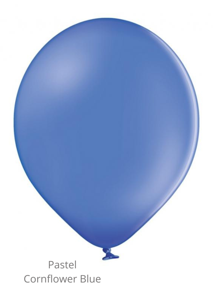 Balon niebieski pastel CORNFLOWER BLUE 30cm